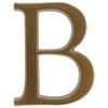 Litera /B/ 10,5CM BRĄZ TRANSPARENT ALUMINUM