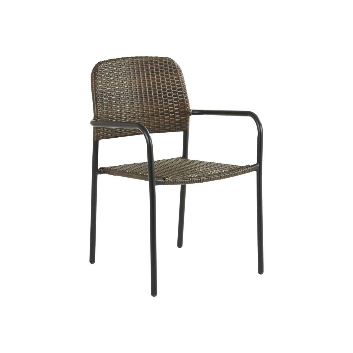Krzesło ogrodowe Zena stalowe brązowe