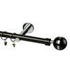 Karnisz MAGIC VIVALDI 160 cm pojedynczy czarny 25 mm metalowy
