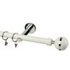 Karnisz MAGIC VIVALDI 160 cm pojedynczy biały 25 mm metalowy