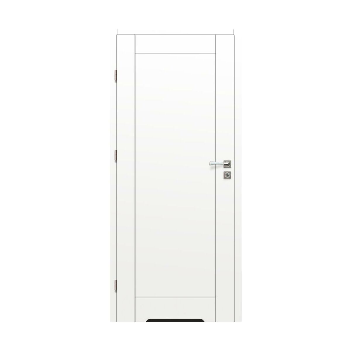 Drzwi wewnętrzne łazienkowe z podcięciem wentylacyjnym Pero Białe 90 lewe Artens