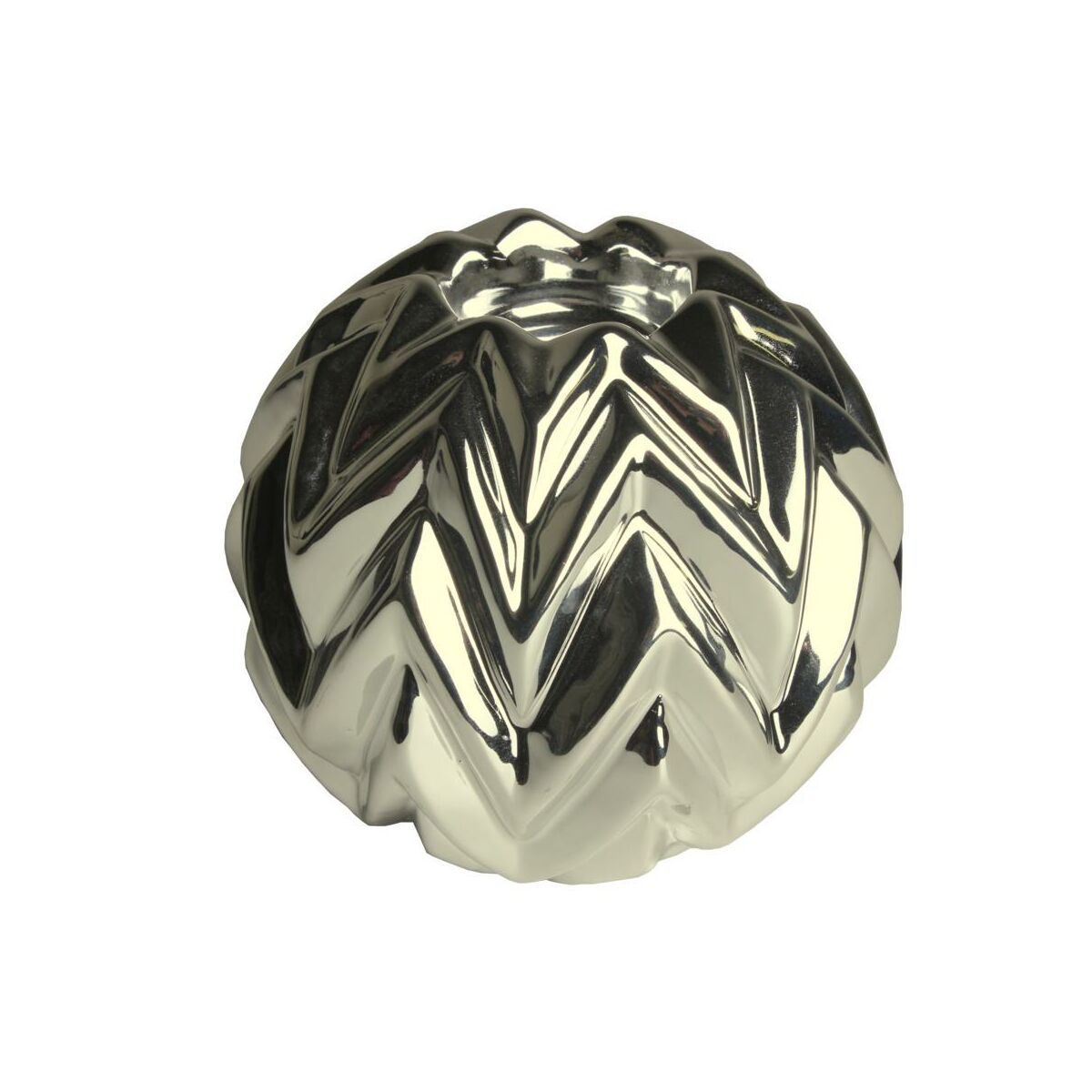 Świecznik ceramiczny Huron wys. 11.3 cm złoty