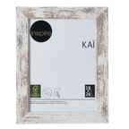 Ramka na zdjęcia KAI 18 x 24 cm biała shabby MDF INSPIRE
