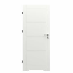 Drzwi wewnętrzne łazienkowe z podcięciem wentylacyjnym Trim W 80 Lewe Białe