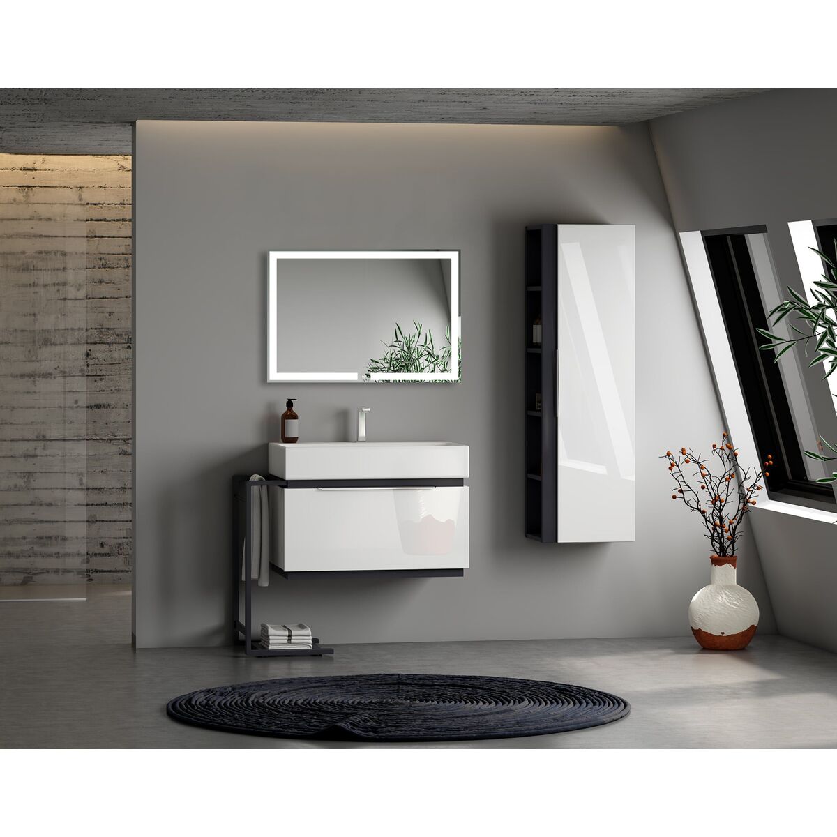 Lustro z wbudowanym oświetleniem DEMO 55 x 80 VENTI