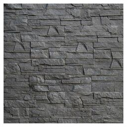 Kamień elewacyjny dekoracyjny betonowy Lazzaro Grafit - Brokat 0.38 m2 Maxstone